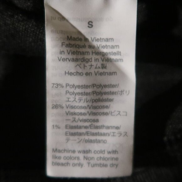 Madewell Wide Sleeve Mockneck Top in Glen Plaid Grey Ofice Neutral Small S - Picture 9 of 11